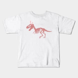 T Rex Fossil with bunny ears Kids T-Shirt